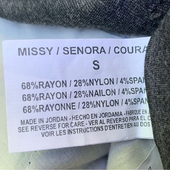 New!  Gloria Vanderbilt Pull on Slimming Pant Pants Grey Women Size Small - Picture 7 of 10